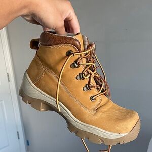Steve Madden Tan Lace Up Boots